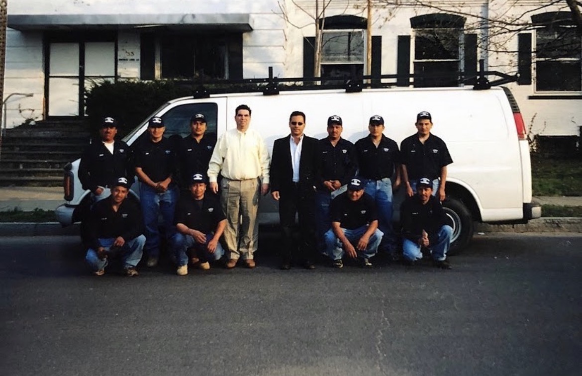 Grant Lang with the Aardvark Roofing team